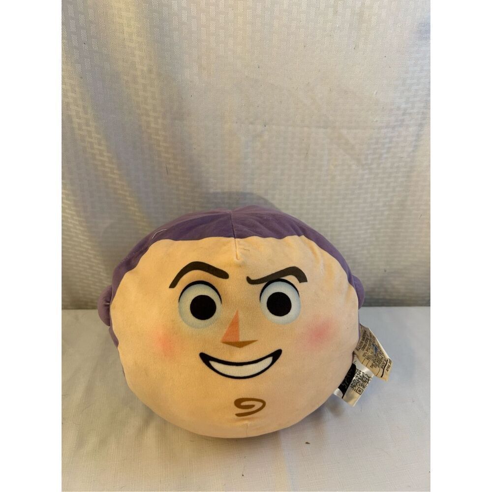 Toy Story Disney Pixar Buzz Squishy 13" round‎ Purple pillow April 2022